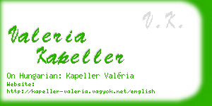 valeria kapeller business card
